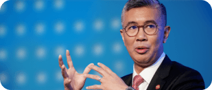 Tengku Zafrul speaking at a forum
